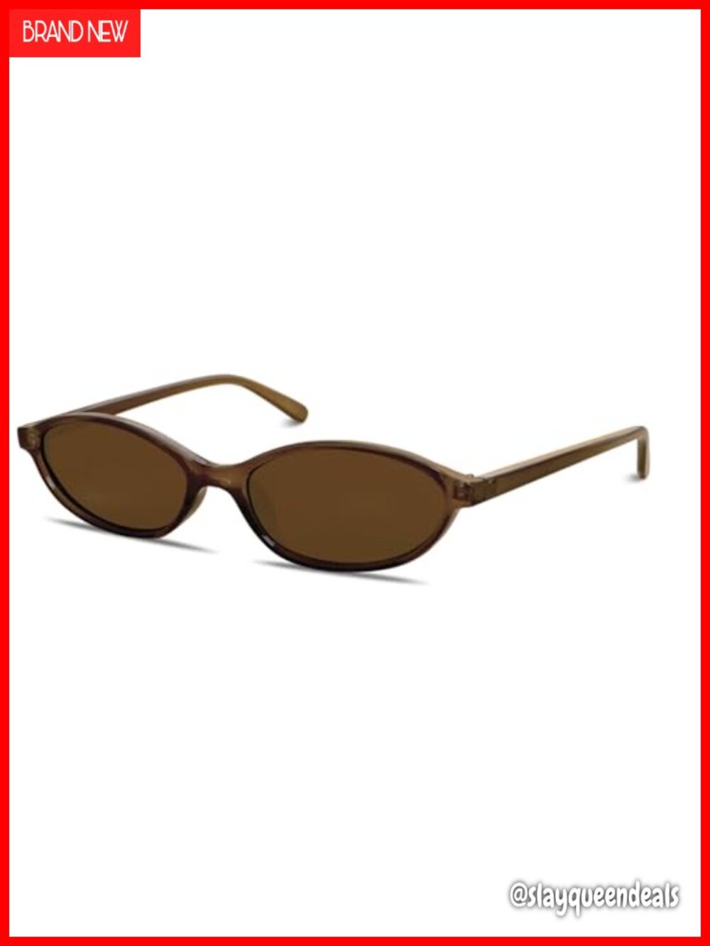 Retro Oval Cat Eye Sunglasses UV400 Full Frame Lightweight